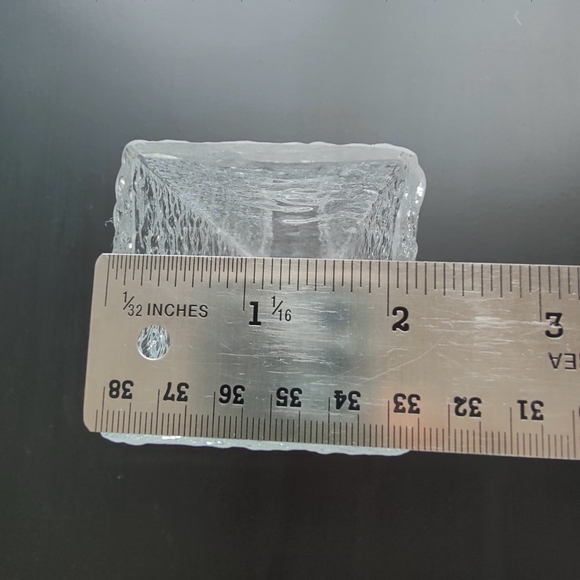 Vintage 🇫🇮  Iittala | " Linearia " square, textured vase - Picture 5 of 16